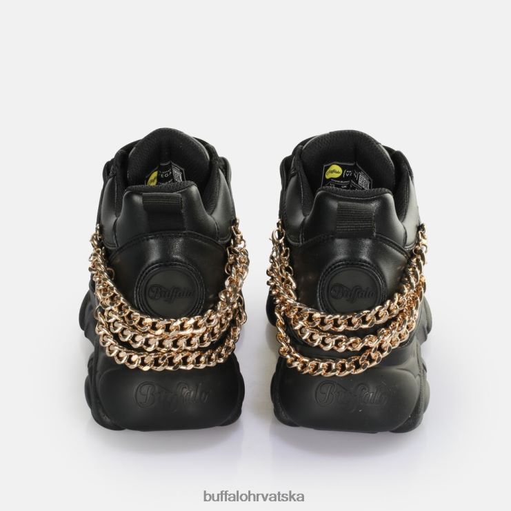 crno zlato Buffalo cld corin chain 20 tenisice niske veganske |tenisice TDD6T591